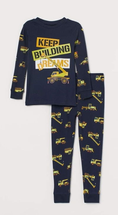 Pijama de algodon H&M 
