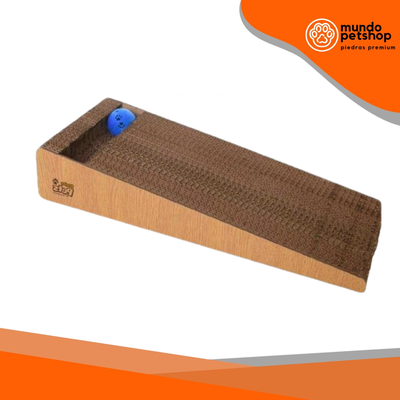 RASCADOR RAMPA CON PELOTA FRENTE DE MADERA