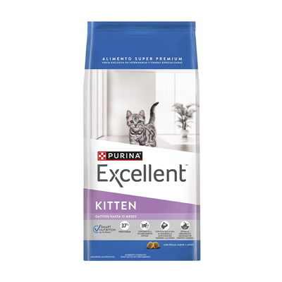Excellent Gatitos hasta 12 meses con Pollo, Carne y Arroz x 7.5 kg