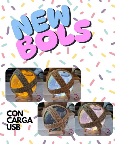 Bola de Juego Luminosa, con carga USB