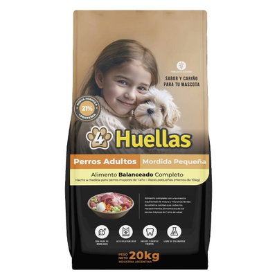 Alimento Huella Perros Adultos Mordida Pequeña x 20 kg