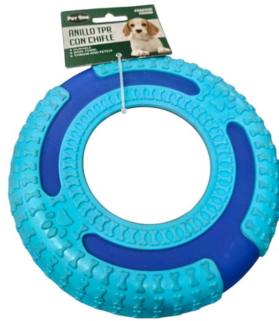 Juguete Anillo TPR con Chifle Pet One para Perros