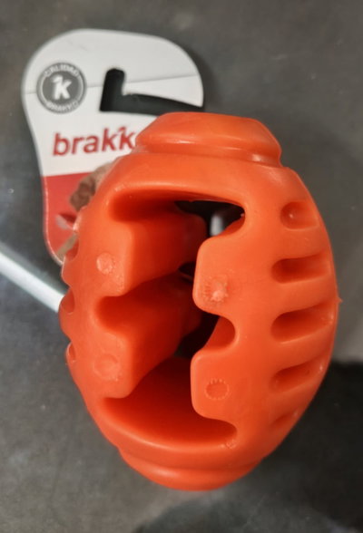 Pelota Rugby de Goma Interactiva Brakko Grande para Perros