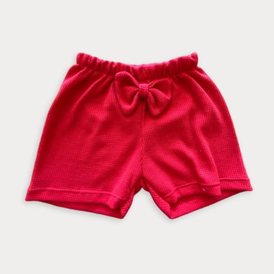 Short Waffle con moño