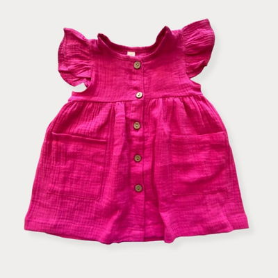 Vestido MC cotton  con botones