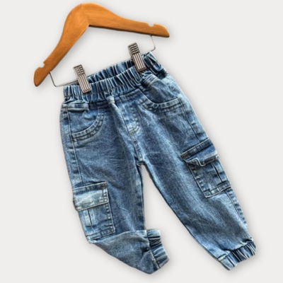 Jean Cargo Nevada pre-lavado