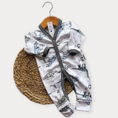 Pijama Enterito Dino White