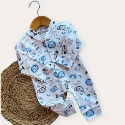 Pijama Enterito Wild Celeste