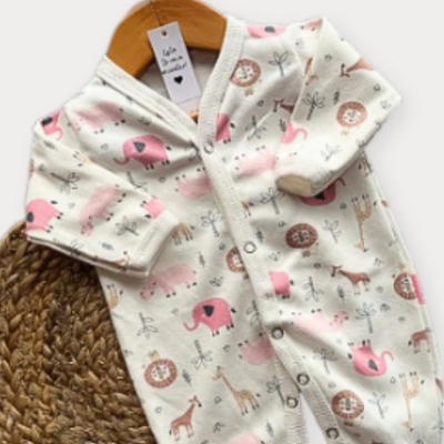 Pijama Enterito  Safari Rosa