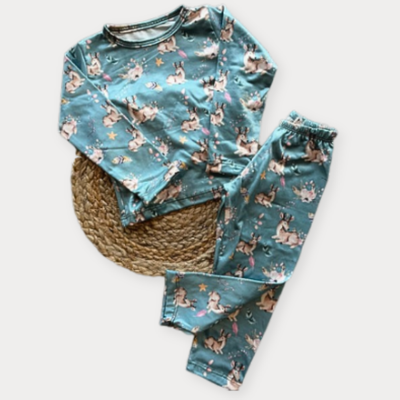Pijama 2 piezas Bambi verde