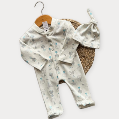 Pijama Enterito con gorrito Circus Blue