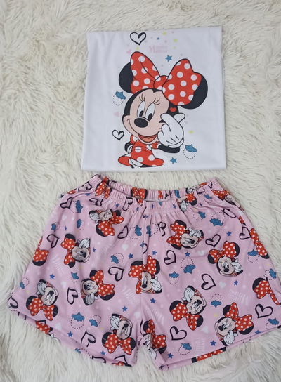 Pijama Infantil Corto: Minnie