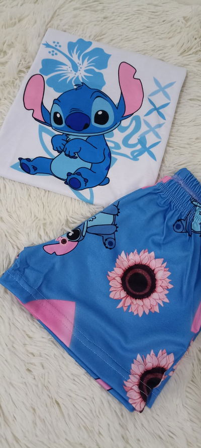 Pijama Infantil Corto: Stitch