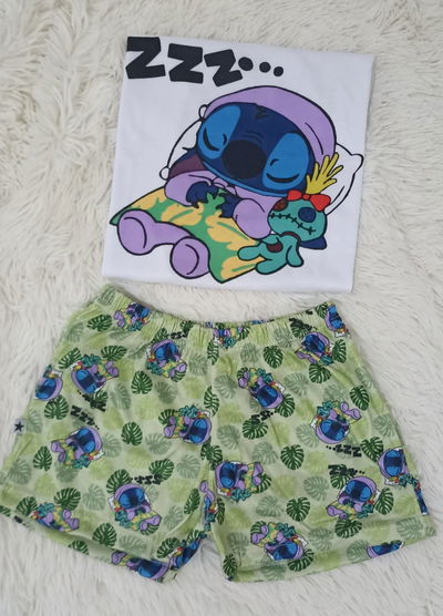 Pijama Infantil Corto: Stitch Dormilón