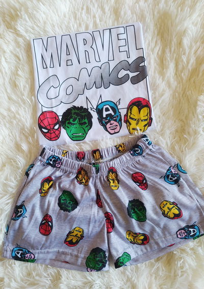 Pijama Infantil Corto: Marvel