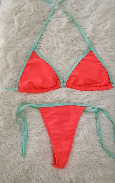 Bikini Combinada - Corpiño Triangulito - Colaless