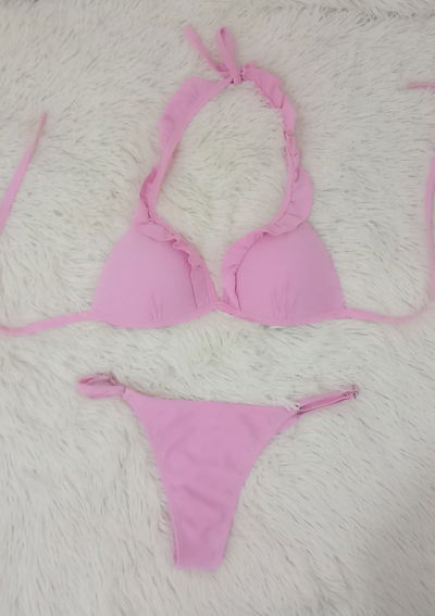 Bikini rosa - Corpiño armado - Colaless regulable