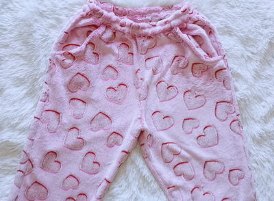 Pantalón de Polar Soft - Rosa Corazones