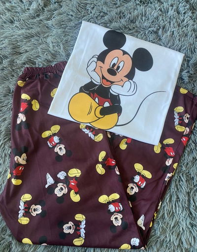 Pijama Infantil Largo - Mickey - Remera manga larga