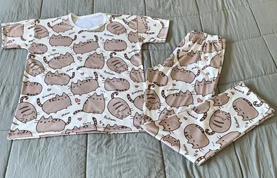 Pijama Largo - Gatito Pusheen - Manga Corta
