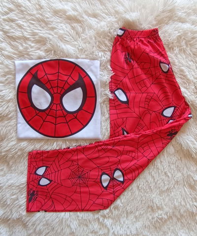 Pijama Largo - Spiderman - Pantalón y remera manga larga - Unisex