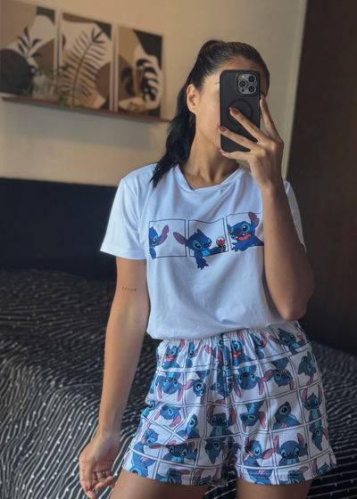 Pijama corto - Stitch - Modal premium - 