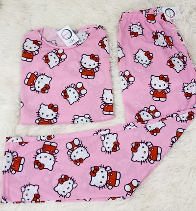 Pijama Infantil Largo - Hello Kitty - Manga Larga