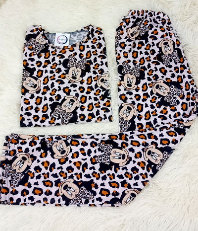 Pijama Largo Infantil - Minnie Print - Manga Larga