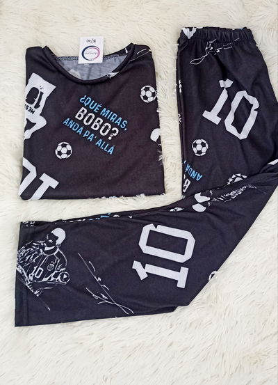 Pijama Infantil Largo - Argentina - Messi - Manga Larga