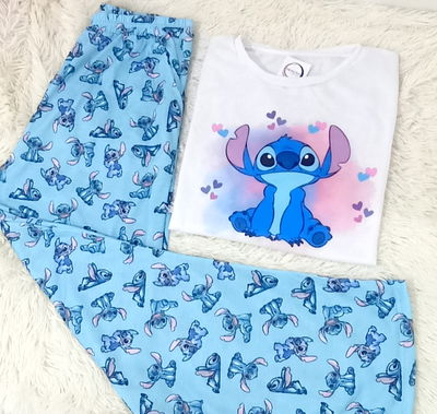 Pijama Largo - Stitch - Manga Larga