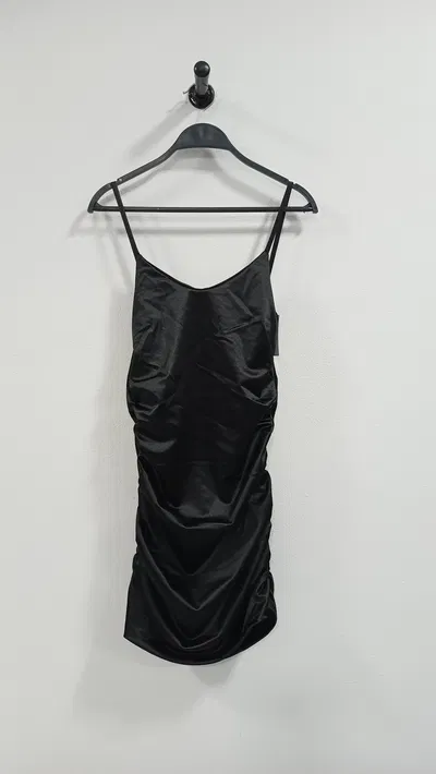 Vestido U Fruncido Saten