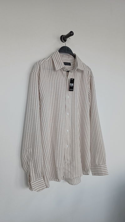 Camisa de Lino Rayada
