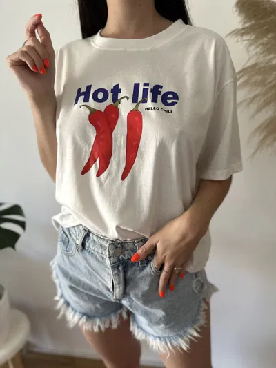 Remera Boxy Hot Life
