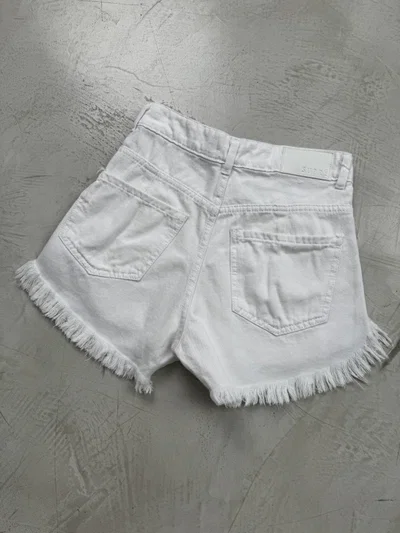 Short Denim Rigido Desflecado