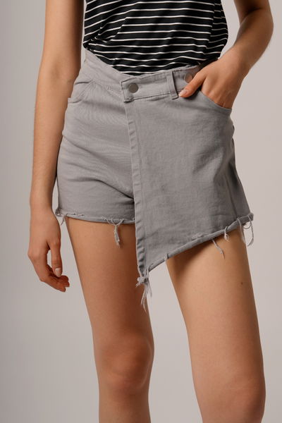 Skort Desflecado Gabardina Elastizado