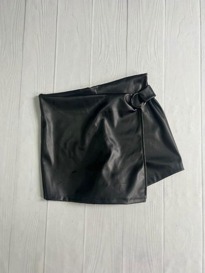Short Pollera Capa Argolla Cuerina 