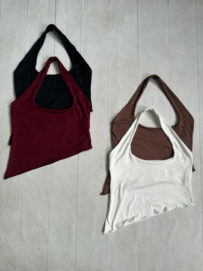 Top Escote Recto Asimetrico