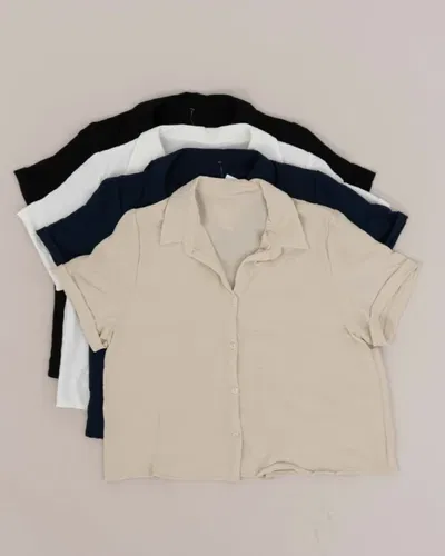 Camisa Lino Clasica Mujer