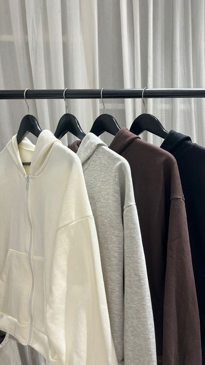 Campera Cierre Capucha Friza