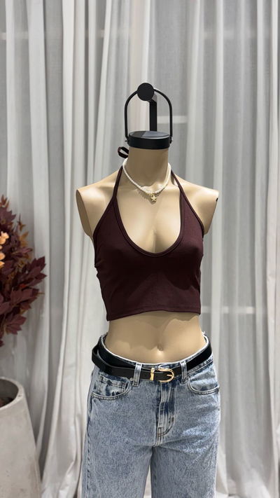 Top Cuello V Tira - Morley Rayon 