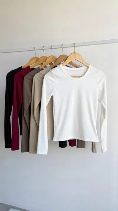 Remera Manga Larga Rib