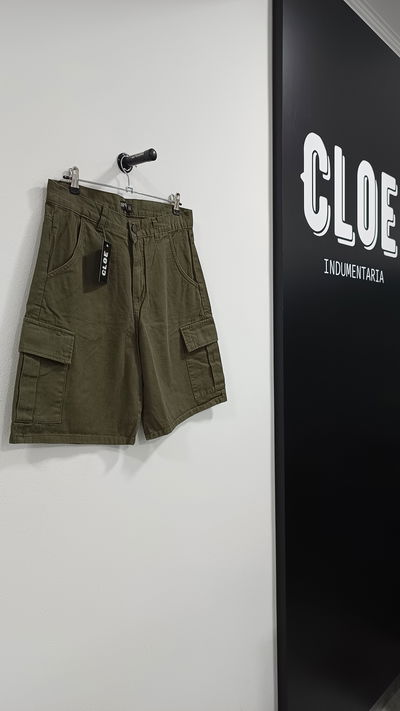 Bermuda Gabardina Cargo