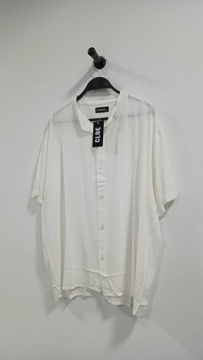 Camisa de Lino Cuello Mao