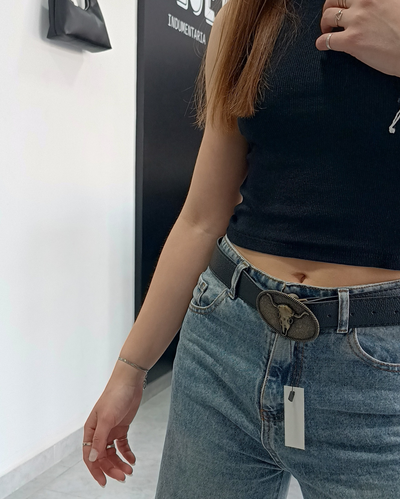 Cinto Hebilla Bull Dorado