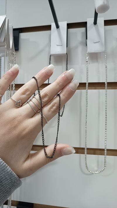 Cadena Acero Negro 50cm