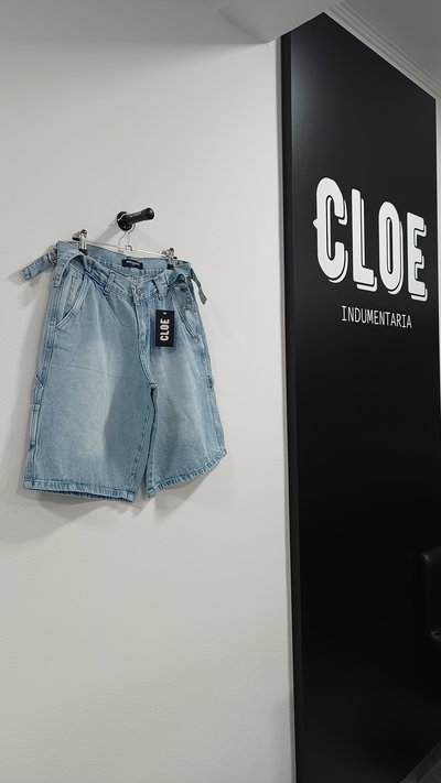 Bermuda Baggy Carpintero Celeste