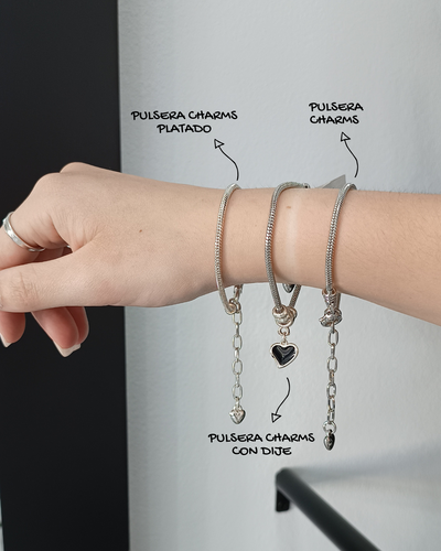 Pulsera Charms Plateado