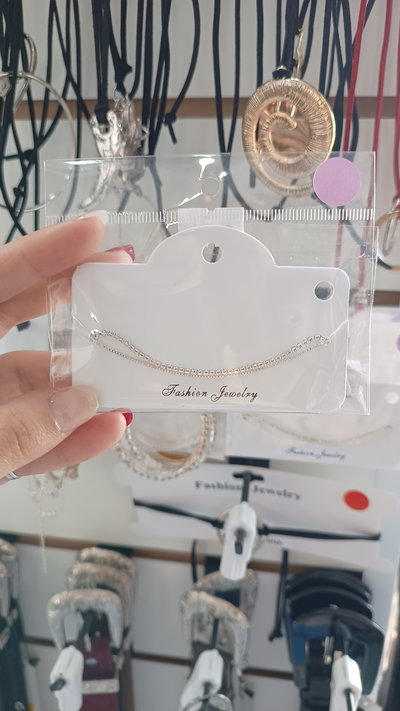 Pulsera Strass + Cadena Finita