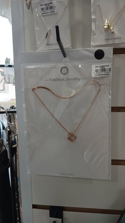 Collar Doble Dorado Dije