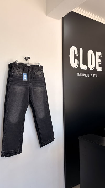 Jean Mom Light Black